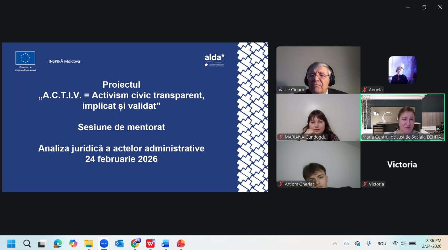 Programul de mentorat pentru activiști civici